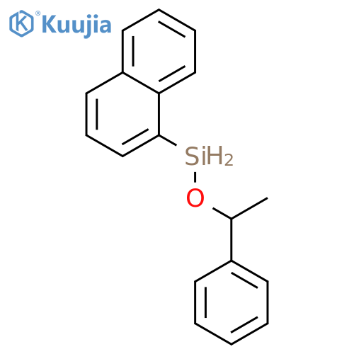 Silane, 1-naphthalenyl(1-phenylethoxy)- structure