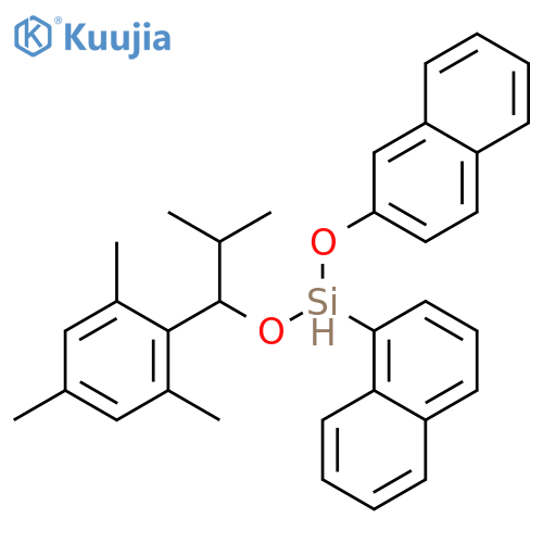 Silane,[2-methyl-1-(2,4,6-trimethylphenyl)propoxy]-1-naphthalenyl(2-naphthalenyloxy)- structure