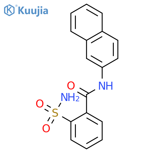 BENZAMIDE, 2-(AMINOSULFONYL)-N-2-NAPHTHALENYL- structure