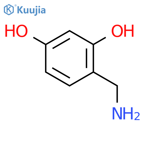 4-(Aminomethyl)benzene-1,3-diol structure