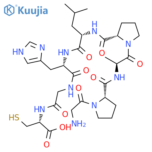 L-Cysteine, glycyl-L-prolyl-L-alanyl-L-prolyl-L-leucyl-L-histidylglycyl- structure