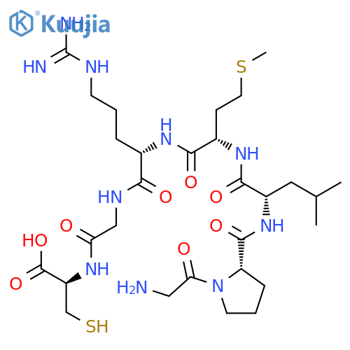 L-Cysteine, glycyl-L-prolyl-L-leucyl-L-methionyl-L-arginylglycyl- structure