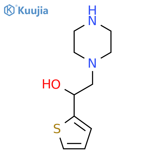 2-Piperazin-1-yl-1-(2-thienyl)ethanol structure