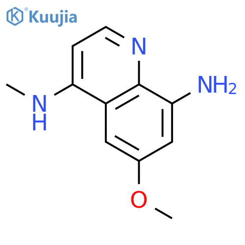 4,8-QUINOLINEDIAMINE, 6-METHOXY-N4-METHYL- structure