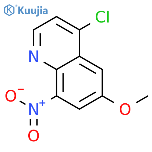 4-chloro-6-methoxy-8-nitroquinoline structure