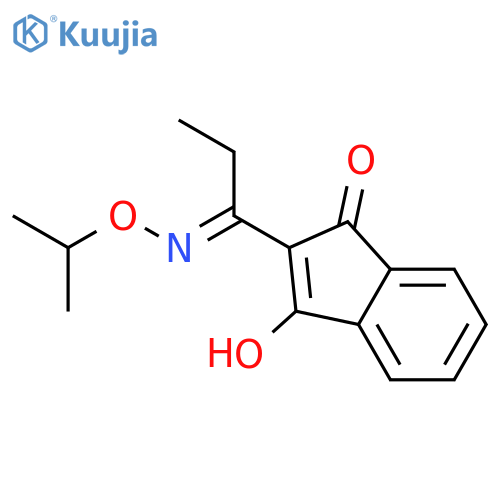 1H-INDEN-1-ONE, 3-HYDROXY-2-[1-[(1-METHYLETHOXY)IMINO]PROPYL]- structure