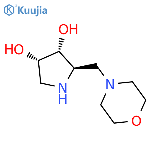 3,4-PYRROLIDINEDIOL, 2-(4-MORPHOLINYLMETHYL)-, (2R,3R,4S)- structure