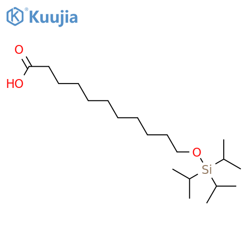 Undecanoic acid, 11-[[tris(1-methylethyl)silyl]oxy]- structure