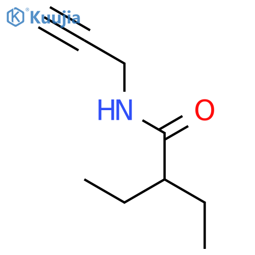 2-ethyl-N-(prop-2-yn-1-yl)butanamide structure