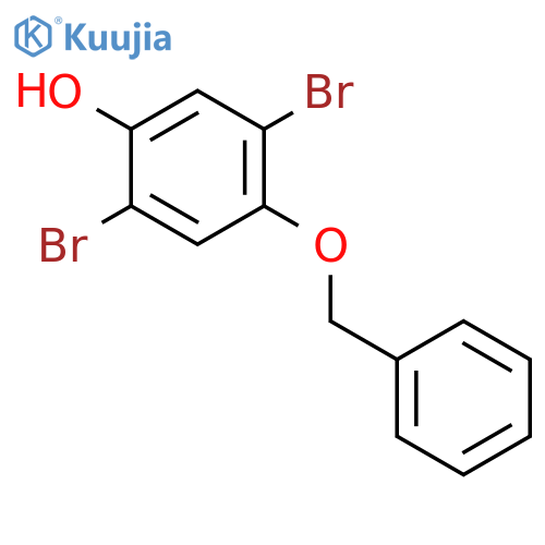PHENOL, 2,5-DIBROMO-4-(PHENYLMETHOXY)- structure