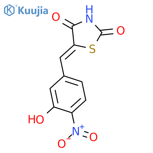 2,4-Thiazolidinedione, 5-[(3-hydroxy-4-nitrophenyl)methylene]- structure