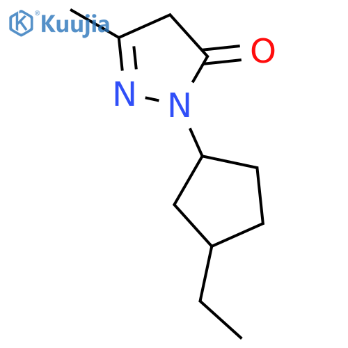 3H-Pyrazol-3-one,2-(3-ethylcyclopentyl)-2,4-dihydro-5-methyl-(9CI) structure