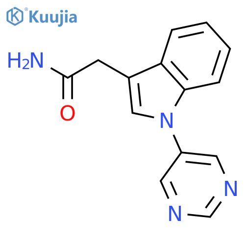 1H-INDOLE-3-ACETAMIDE, 1-(5-PYRIMIDINYL)- structure