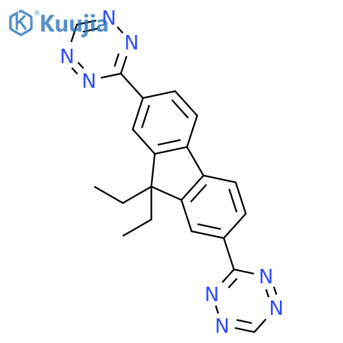1,2,4,5-TETRAZINE, 3,3'-(9,9-DIETHYL-9H-FLUORENE-2,7-DIYL)BIS- structure