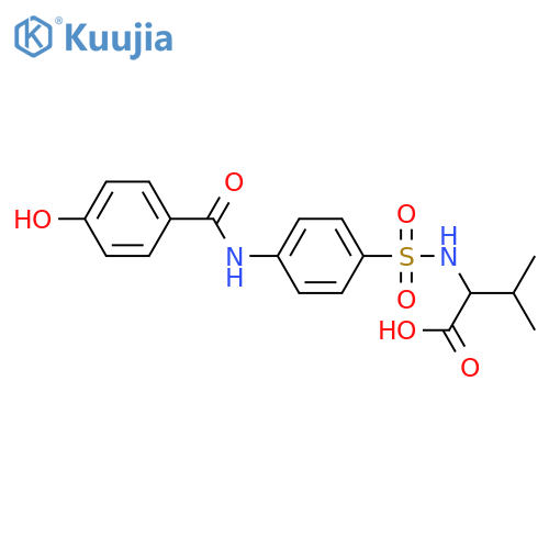 D-Valine, N-[[4-[(4-hydroxybenzoyl)amino]phenyl]sulfonyl]- structure