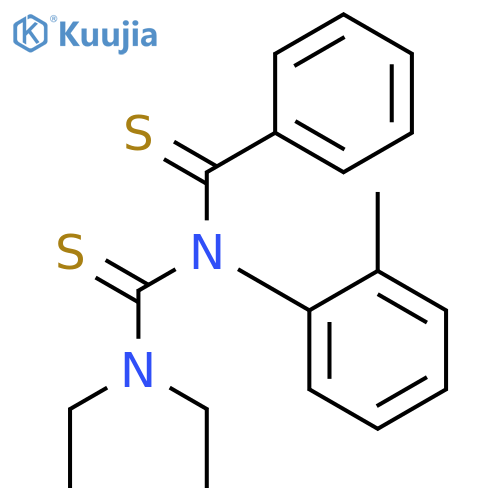N-[(diethylamino)carbonothioyl]-N-(2-methylphenyl)benzenecarbothioamide structure