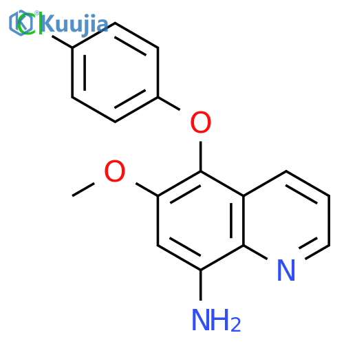 8-QUINOLINAMINE, 5-(4-CHLOROPHENOXY)-6-METHOXY- structure