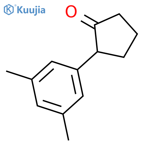 2-(3,5-dimethylphenyl)cyclopentan-1-one structure