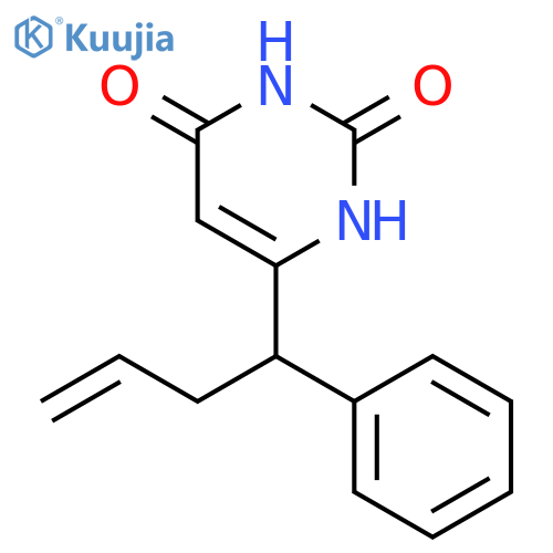 2,4(1H,3H)-PYRIMIDINEDIONE, 6-(1-PHENYL-3-BUTENYL)- structure