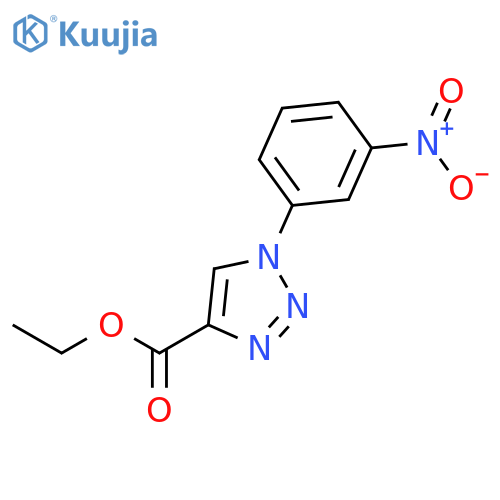 1H-1,2,3-Triazole-4-carboxylic acid, 1-(3-nitrophenyl)-, ethyl ester structure