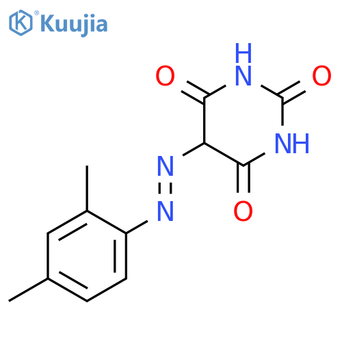 2,4,6(1H,3H,5H)-Pyrimidinetrione, 5-[(2,4-dimethylphenyl)azo]- structure