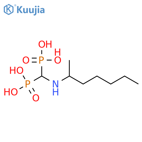 PHOSPHONIC ACID, [[(1-METHYLHEXYL)AMINO]METHYLENE]BIS- structure