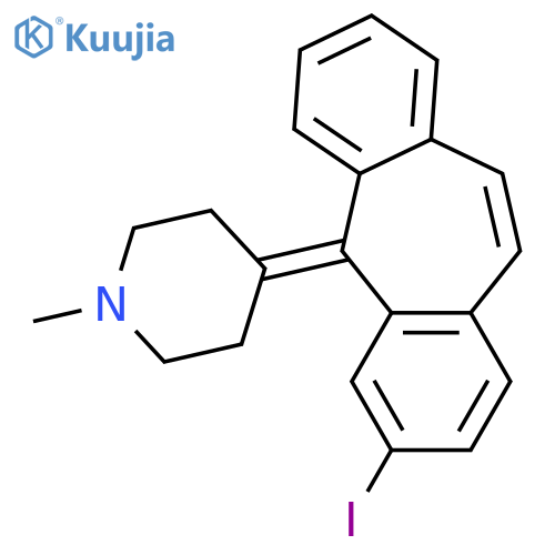 Piperidine, 4-(3-iodo-5H-dibenzo[a,d]cyclohepten-5-ylidene)-1-methyl- structure