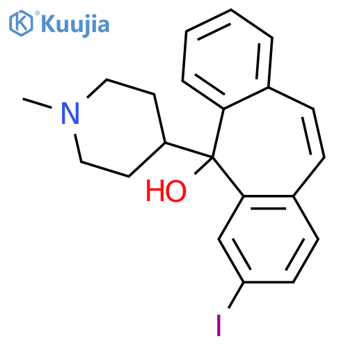 5H-Dibenzo[a,d]cyclohepten-5-ol, 3-iodo-5-(1-methyl-4-piperidinyl)- structure