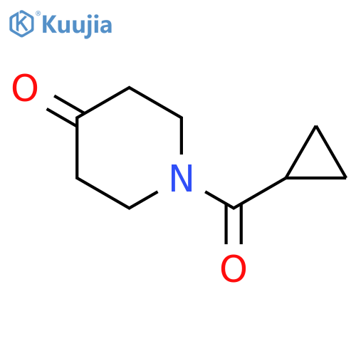 1-(cyclopropylcarbonyl)piperidin-4-one structure