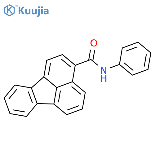 3-Fluoranthenecarboxamide, N-phenyl- structure