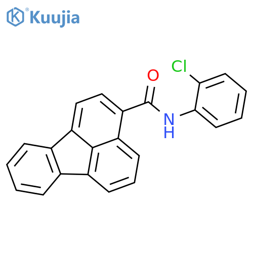 3-Fluoranthenecarboxamide, N-(2-chlorophenyl)- structure