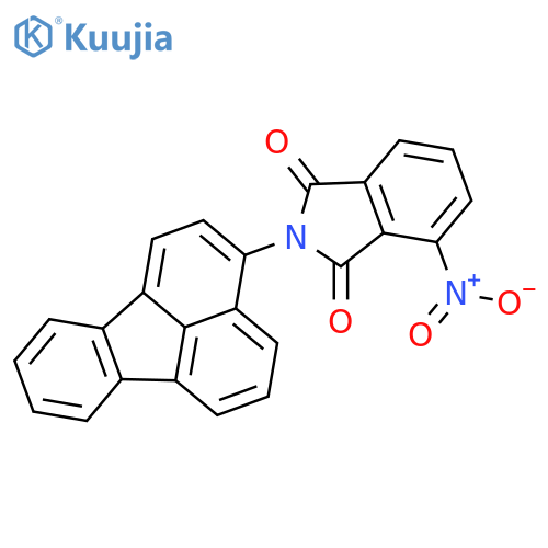 1H-Isoindole-1,3(2H)-dione, 2-(3-fluoranthenyl)-4-nitro- structure