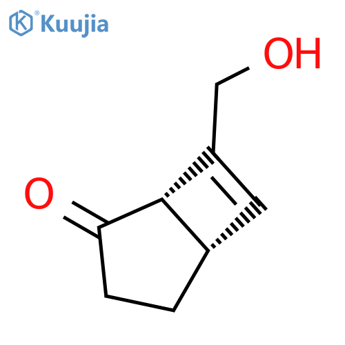 Bicyclo[3.2.0]hept-6-en-2-one, 7-(hydroxymethyl)-, cis- structure
