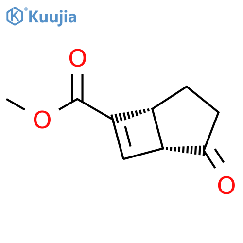 BICYCLO[3.2.0]HEPT-6-ENE-6-CARBOXYLIC ACID, 2-OXO-, METHYL ESTER, CIS- structure