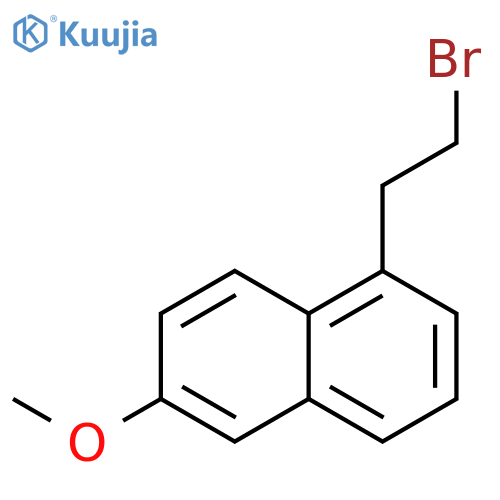 Naphthalene, 1-(2-bromoethyl)-6-methoxy- structure