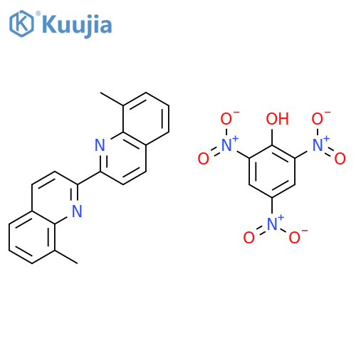 2,2'-Biquinoline, 8,8'-dimethyl-, compd. with 2,4,6-trinitrophenol (1:1) structure