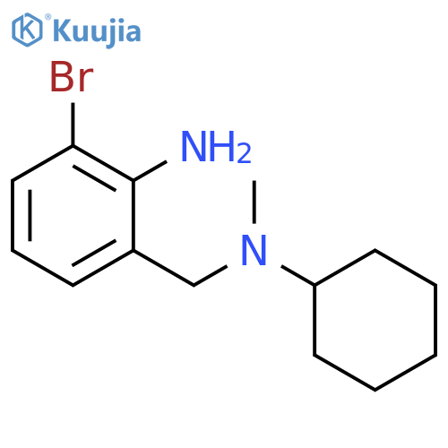 Benzenemethanamine, 2-amino-3-bromo-N-cyclohexyl-N-methyl- structure