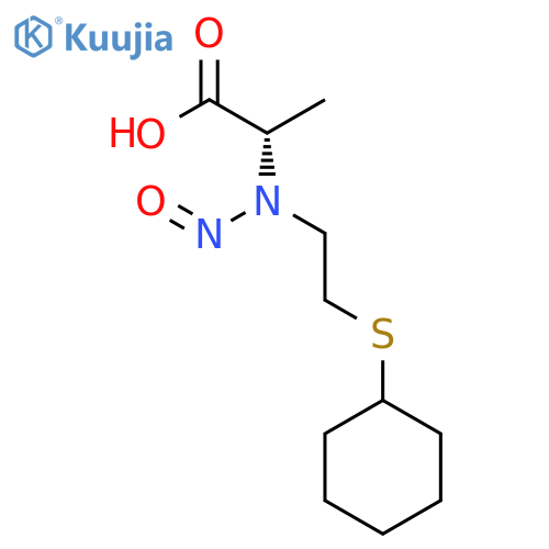 L-ALANINE, N-[2-(CYCLOHEXYLTHIO)ETHYL]-N-NITROSO- structure
