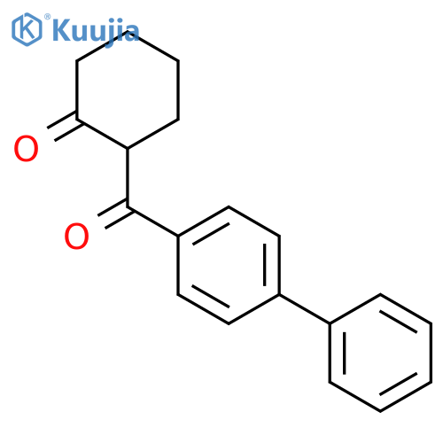 Cyclohexanone, 2-([1,1'-biphenyl]-4-ylcarbonyl)- structure