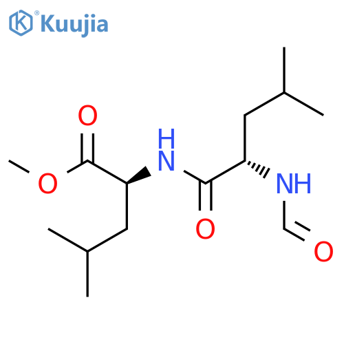 L-Leucine, N-(N-formyl-L-leucyl)-, methyl ester structure