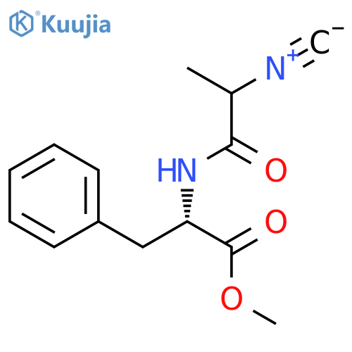 L-PHENYLALANINE, N-(2-ISOCYANO-1-OXOPROPYL)-, METHYL ESTER, (S)- structure