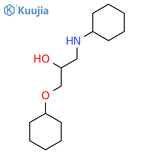 2-PROPANOL, 1-(CYCLOHEXYLAMINO)-3-(CYCLOHEXYLOXY)- structure