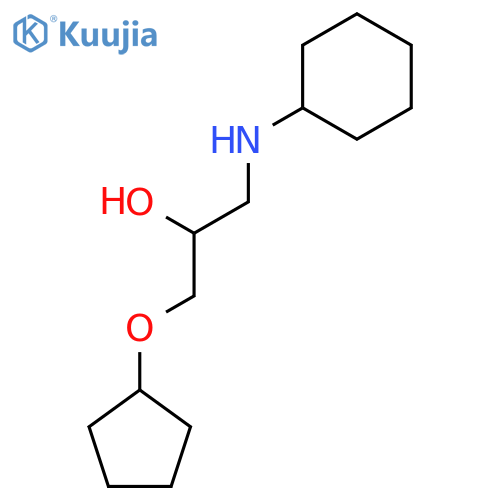 2-Propanol, 1-(cyclohexylamino)-3-(cyclopentyloxy)- structure