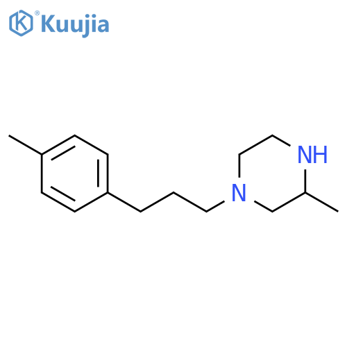 Piperazine, 3-methyl-1-[3-(4-methylphenyl)propyl]- structure