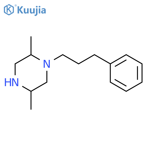 2,5-Dimethyl-1-(3-phenylpropyl)piperazine structure