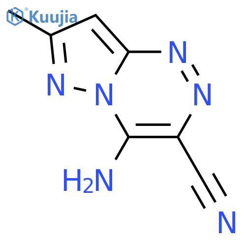 4-Amino-7-methylpyrazolo5,1-c1,2,4triazine-3-carbonitrile structure