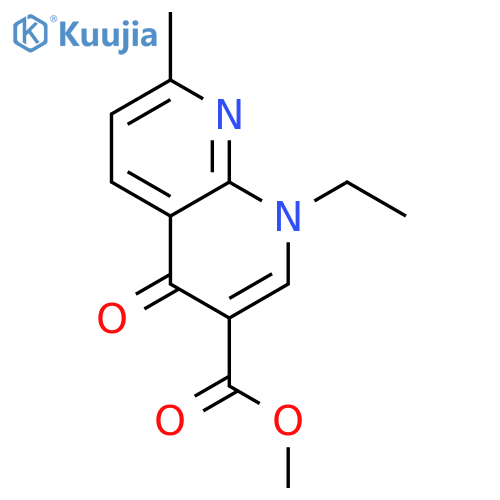Methyl 1-ethyl-7-methyl-4-oxo-1,4-dihydro-1,8-naphthyridine-3-carboxylate structure