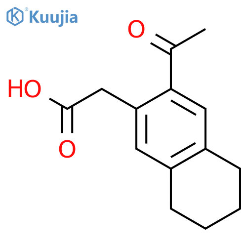 2-Naphthaleneacetic acid, 3-acetyl-5,6,7,8-tetrahydro- structure