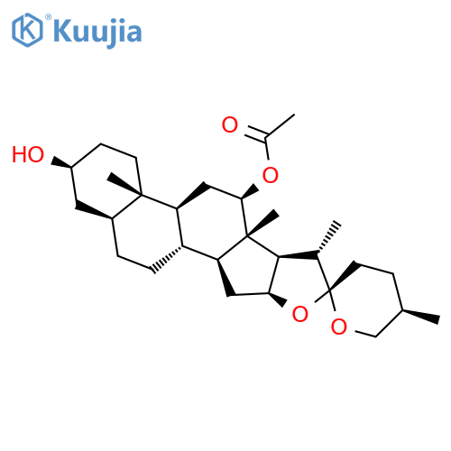 Spirostan-3,12-diol, 12-acetate, (3b,5a,12b,25R)- structure