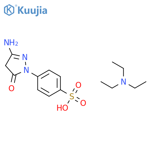 Benzenesulfonic acid, 4-(3-amino-4,5-dihydro-5-oxo-1H-pyrazol-1-yl)-,compd. with N,N-diethylethanamine (1:1) structure